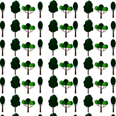 pattern trees, vector, illustration, illustrator, dishes, bedding, towels, wallpaper, wallpaper, cup, plate, tablecloth, bush, big tree, fluffy tree