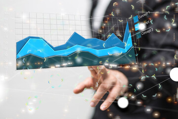 graph business diagramm performance data chart