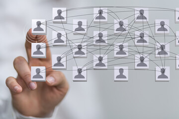 internet network team group digital as concept