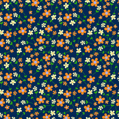 floral seamless pattern summer vintner color combination for textile printing digital printing screen printing vector illustration  