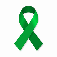 Libyan flag stripe ribbon on white background. Vector illustration.