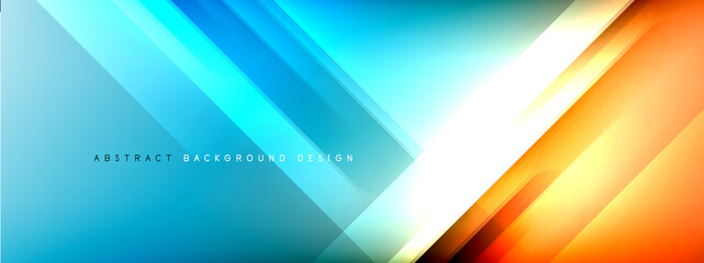 Motion concept neon shiny lines on liquid color gradients abstract backgrounds. Dynamic shadows and lights templates for text