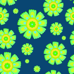 seamless floral pattern vector 