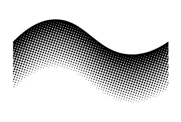 Abstract wave Halftone pattern collection