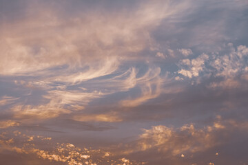 clouds in the sunset