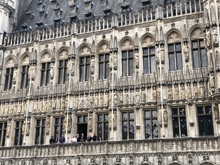 Belgium, beautiful european architecture. Brussels, Grand Palace square town hall