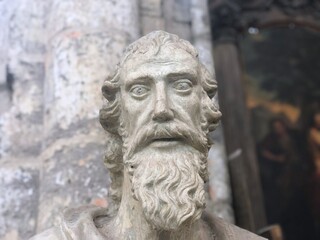 Fototapeta premium Belgium, beautiful european architecture. Brussels, inside Grand Palace town Hall