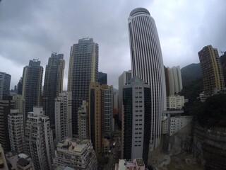 Fototapeta na wymiar Hong Kong outstanding cityscape. Landscape with beautiful architecture