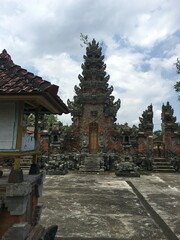 Asian country Indonesia. Bali island. Temple arcitecture