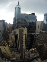 Hong Kong outstanding cityscape. Landscape with beautiful architecture