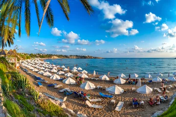 Foto auf Acrylglas View of Coral Bay Beach. Paphos District, Cyprus © kirill_makarov