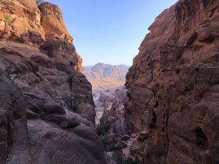Fototapeta na wymiar Jordan, Petra, Nabatean ancient city. UNESCO World heritage.