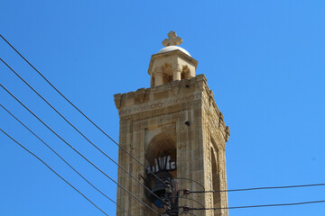 Bell tower of the Church of St. Savva . Nicosia. Cyprus.