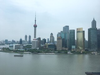 Obraz premium China. Asian country. Shanghai Metropolis city. Modern architecture, street photography