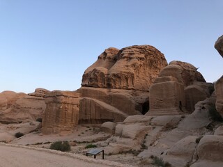 Jordan, Petra, Nabatean ancient city. UNESCO World heritage.
