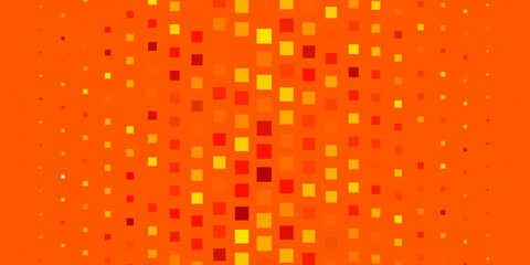 Light Orange vector template in rectangles. Abstract gradient illustration with colorful rectangles. Template for cellphones.