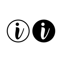 Info sign, information icon