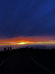Naklejka na ściany i meble Sunset at Haleakala