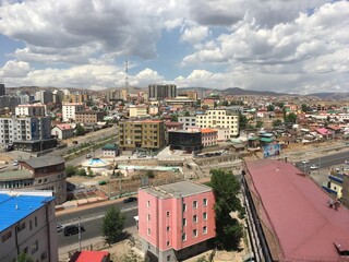 Mongolia. Capital city Ulaanbaatar. Rooftop view