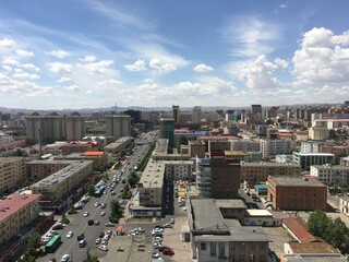Mongolia. Capital city Ulaanbaatar. Rooftop view