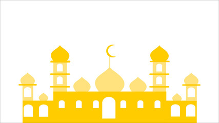 
illustration of a large and magnificent mosque
