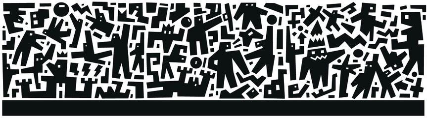 people abstract illustration