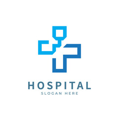 Fototapeta premium Health logo with initial letter Q W, W Q, Q W logo designs concept. Medical health-care logo designs template.