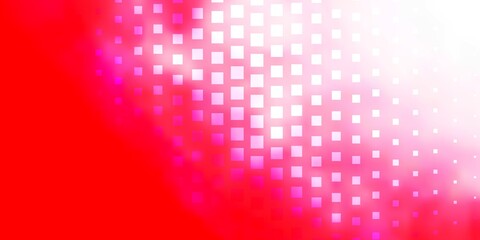 Light Red vector backdrop with rectangles. Abstract gradient illustration with colorful rectangles. Best design for your ad, poster, banner.