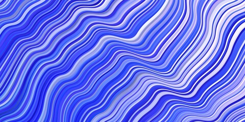 Fototapeta na wymiar Light Pink, Blue vector backdrop with curves.