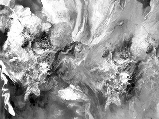 Black and white liquid marble texture. Fluid art. Abstract painting, background for wallpapers, posters, cards, invitations, flyer, websites,desing packaging. Vector