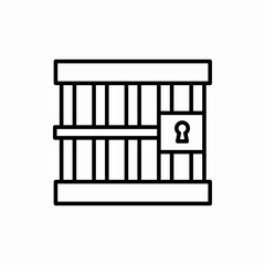 Outline jail icon.Jail vector illustration. Symbol for web and mobile