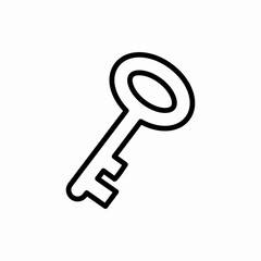 Outline key icon.Key vector illustration. Symbol for web and mobile