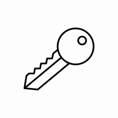 Outline key icon.Key vector illustration. Symbol for web and mobile