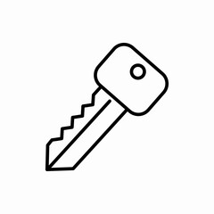 Outline key icon.Key vector illustration. Symbol for web and mobile