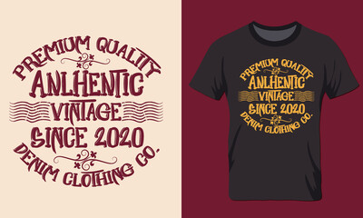 anlhentic vintage singe 2020 Tshirt design 