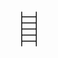 Outline ladder icon.Ladder vector illustration. Symbol for web and mobile