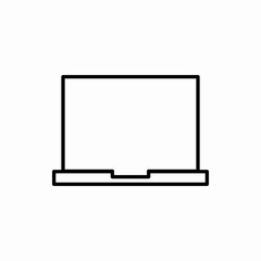 Outline laptop icon.Laptop vector illustration. Symbol for web and mobile