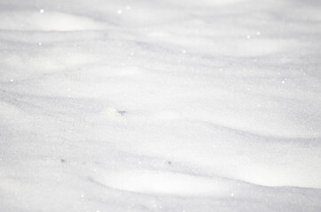 Fototapeta na wymiar texture of white snow sparkling