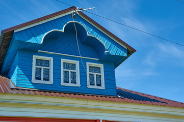  Old northern residential architecture of Russia.