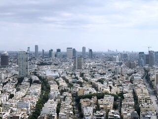 Fototapeta premium Israel, view of Tel Aviv from above.