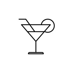 Cocktail icon. Beverage symbol modern, simple, vector, icon for website design, mobile app, ui. Vector Illustration