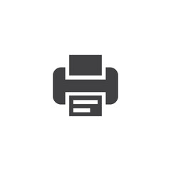 Printer icon in trendy design style