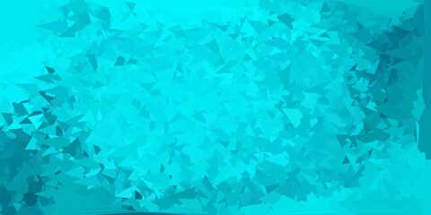 Light green vector triangle mosaic design.