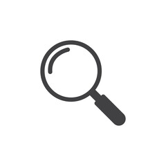  Search magnifying glass flat icon for apps and websites