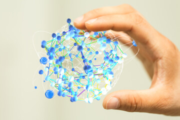 Digital Network and data concept.