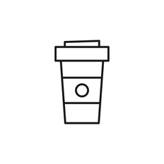 Disposable cup icon. Coffee symbol modern, simple, vector, icon for website design, mobile app, ui. Vector Illustration