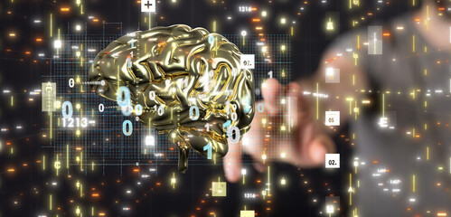 mind AI smart brain artificial system network digital