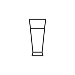 Glass icon. Drink symbol modern, simple, vector, icon for website design, mobile app, ui. Vector Illustration