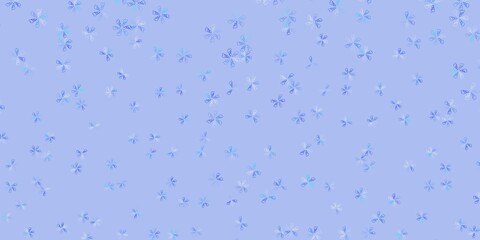 Light blue vector abstract artwork with leaves.