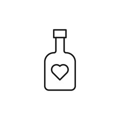 Love elixir icon. Beverage symbol modern, simple, vector, icon for website design, mobile app, ui. Vector Illustration